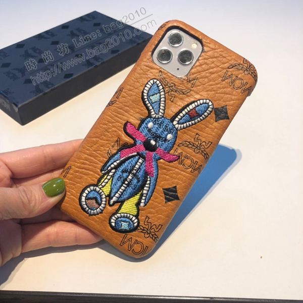 MCM兔子刺繡手機殼 官方同步 高品質 MCM蘋果手機套  mmk1101